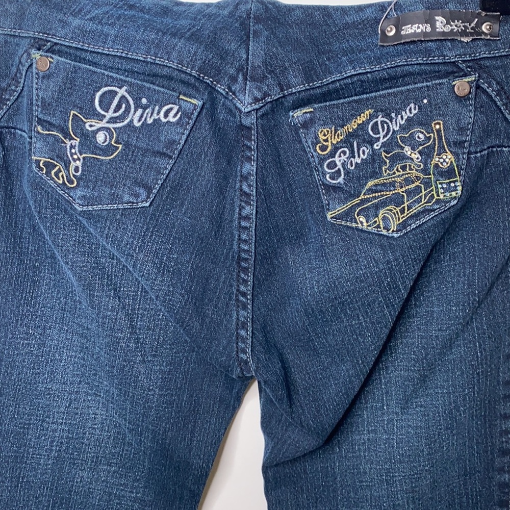 Low Rise Flare Jeans Roy Polo Diva / Size 28 NWT